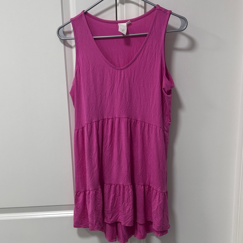 Women's Pink Sleeveless Top